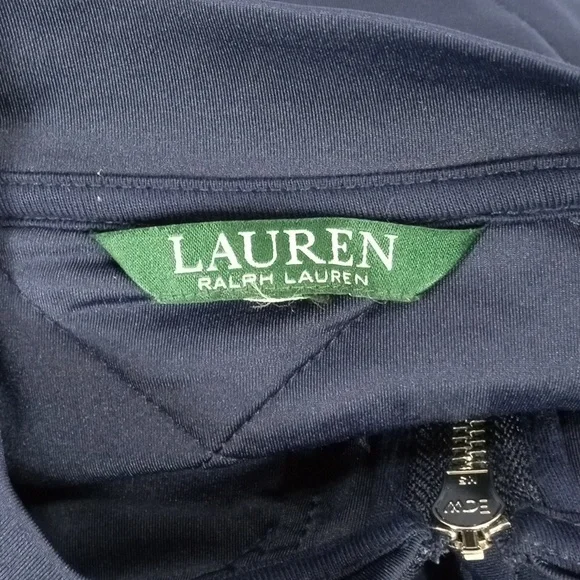 Ralph Lauren Navy Quilted Bomber Jacket - Picture 13 of 16